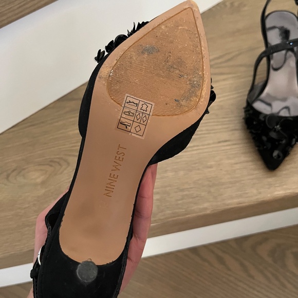 Black fancy stilettos - size 7 - Picture 5 of 5